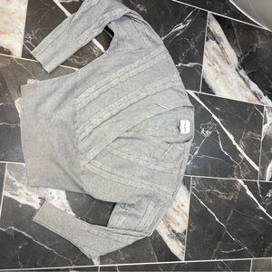 Pink Rose Heather Gray Women's Sweater